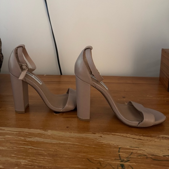 Steve Madden Nude Ankle Strap Heels - Picture 4 of 5